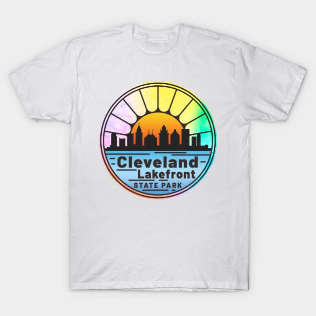 Cleveland Lakefront State Park Ohio OH Lake Erie Metro Parks Edgewater Euclid Beach T-Shirt by TravelTime